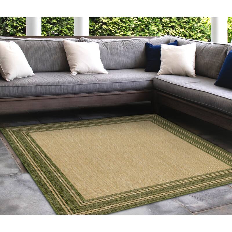 Liora Manne Carmel Multi Border Indoor/ Outdoor Area Rug