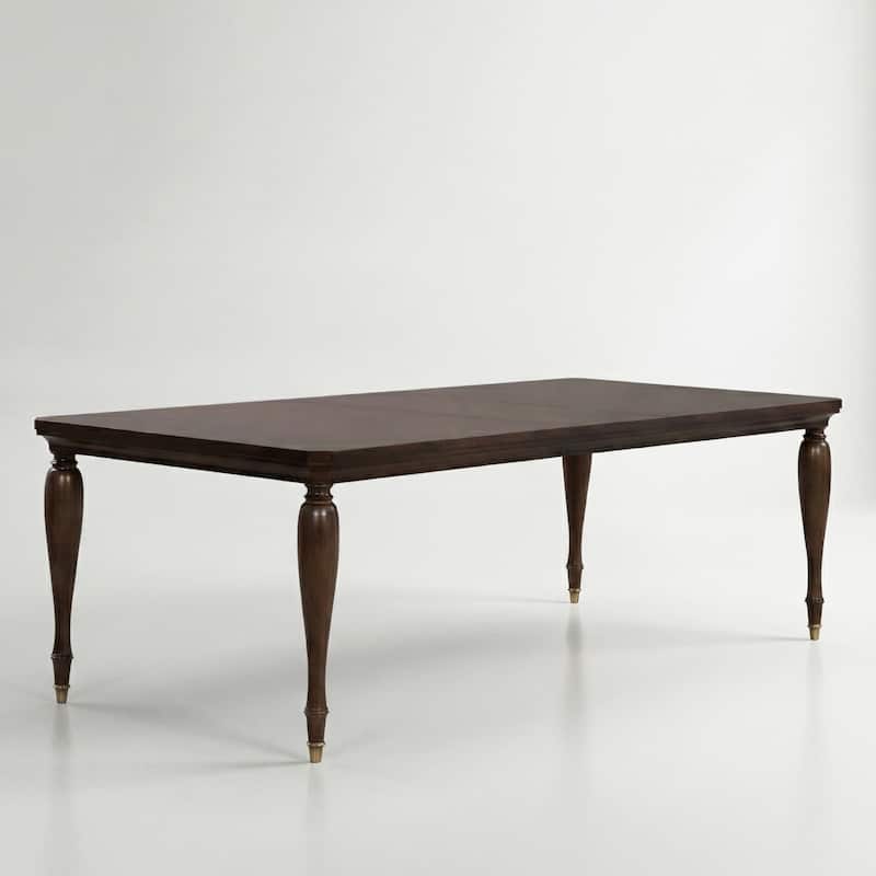 Furniture of America Prylen Modern Dark Cherry Solid Wood Extendable Dining Table