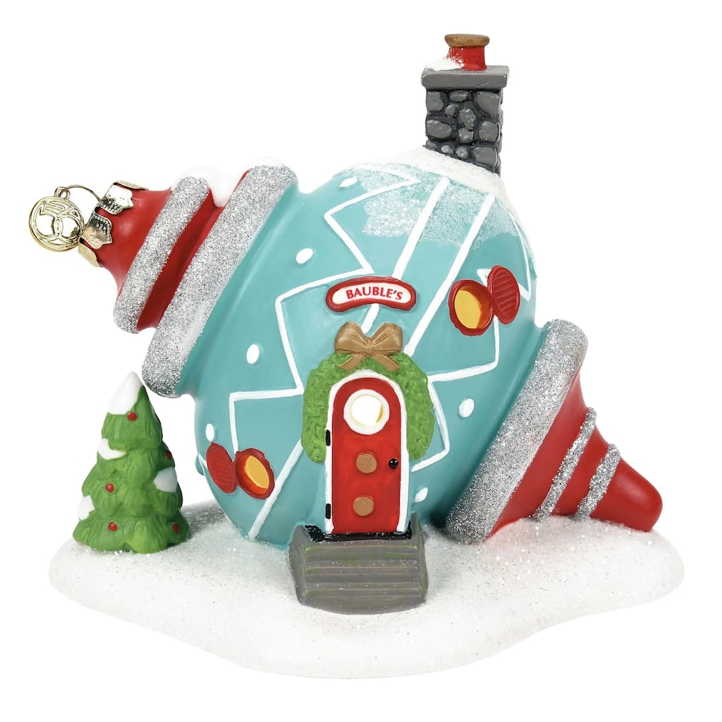 Department 56 North Pole Series Bauble's Ornament House Lighted Building - 6013429
