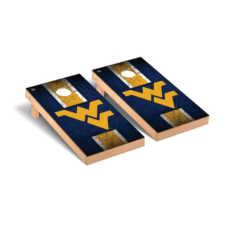 West Virginia Mountaineers 2x4 Pro Cornhole Boards - V9 - Include Team Logo Bags
