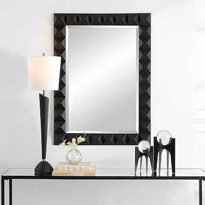 Beveled 3 Dimensional Studded Wall Mirror - 43.25"