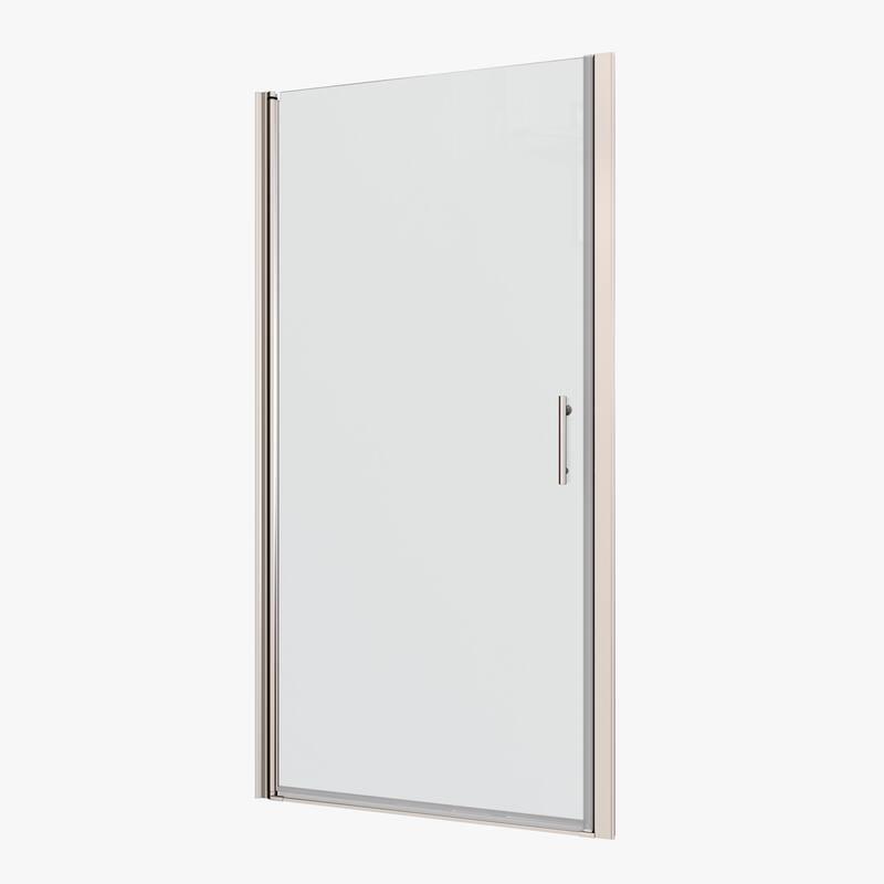 28" W x 72"H Pivot Frameless Swinging Shower Door