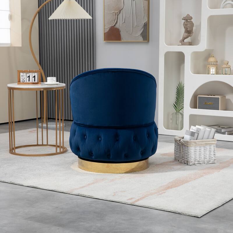 360 Degree Swivel Cuddle Barrel Accent Storage Chairs, Round Armchairs with Wide Upholstered, for Living Room