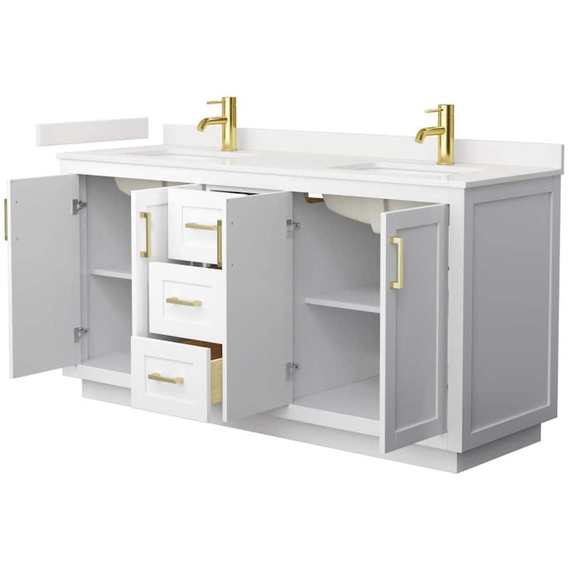 Wyndham Collection WCF292966D-QTZ-UNSMXX Miranda 66" Free Standing