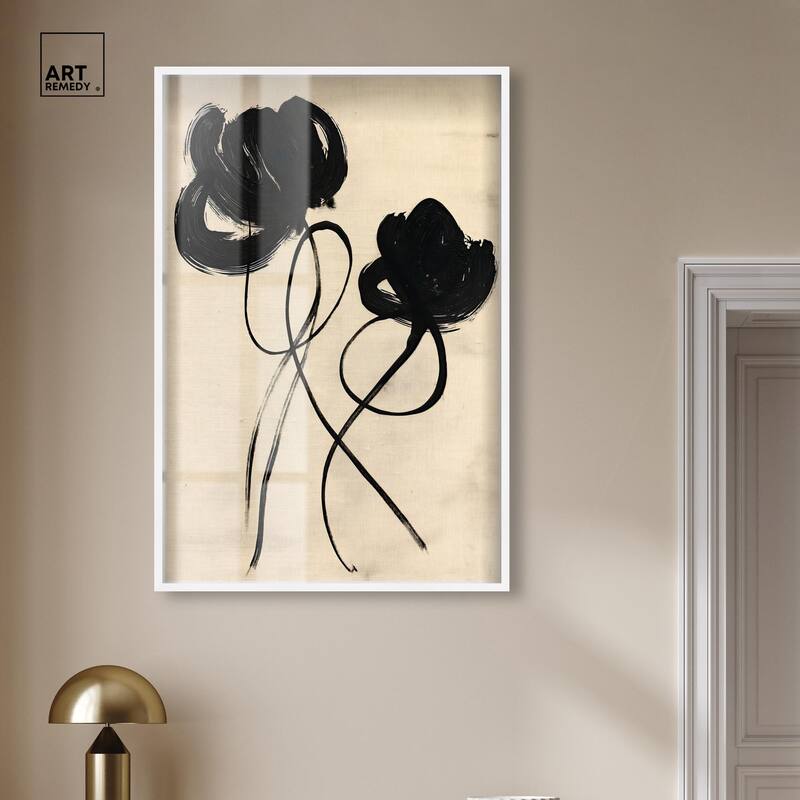 Florals in the Minimal II Shadowbox by Art Remedy