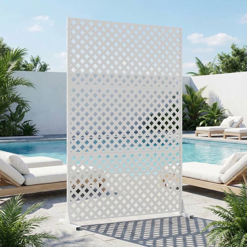 Outdoor Rectangle Privacy Screens Metal Screen Fence Panel
