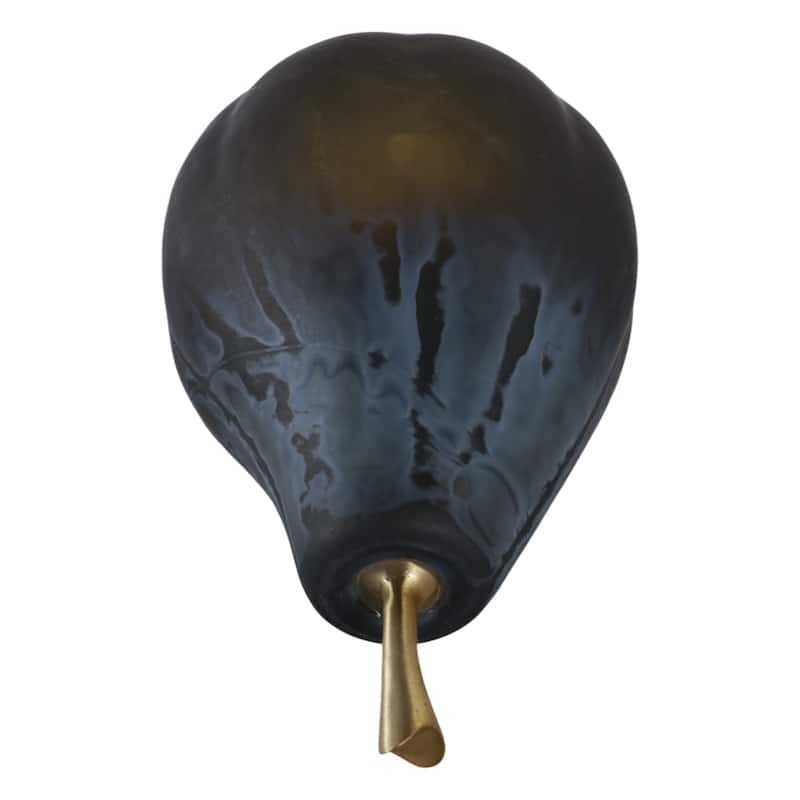 Glass Figurine Sculpture Pear Modern Home Decor Living Room Decoration