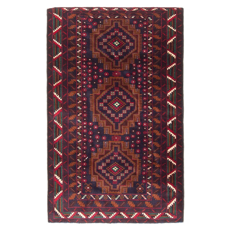 Teimani Navy Rug 2'10" x 4'7" - 2'10 x 4'7 - Dark Navy - 2'10 x 4'7
