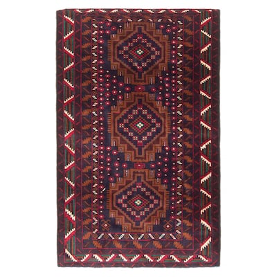 Teimani Navy Rug 2'10" x 4'7" - 2'10 x 4'7