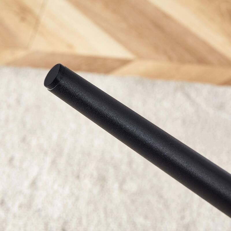 Extended Seat Cushion PU Dining Chair Set - 4 Pieces.Smooth line design