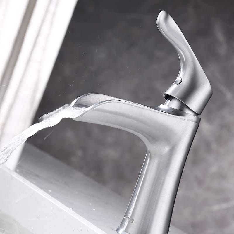 Waterfall Single Handle Single Hole Bathroom Faucet
