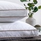preview thumbnail 5 of 19, Medium-Firm 2-inch Gusset Feather and Down Pillows Set of 2