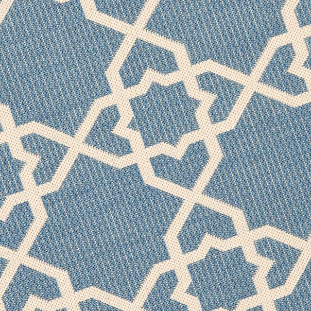 SAFAVIEH Courtyard Lawanda Trellis Indoor/ Outdoor Waterproof Patio Backyard Rug