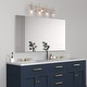preview thumbnail 7 of 24, Modern 4/3/2-Light Farmhouse Linear Bathroom Vanity Lights Dimmable Wall Sconces with Clear Glass Shade