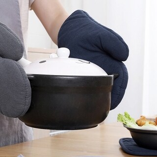 1Pc Extra Thick Heat Resistant Glove Household Microwave Mitten Baking ...