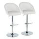 preview thumbnail 13 of 84, Porch & Den Livesey High Back Adjustable Bar Stool with Rounded T Footrest (Set of 2)
