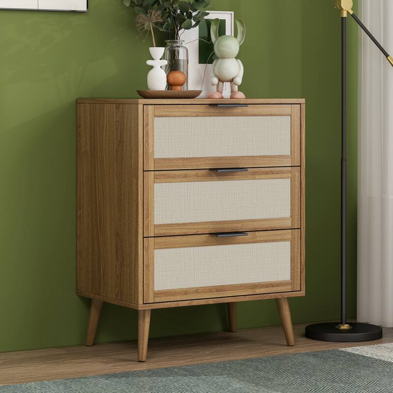 3 Drawer Cabinet, Suitable for bedroom, living room, study - Walnut
