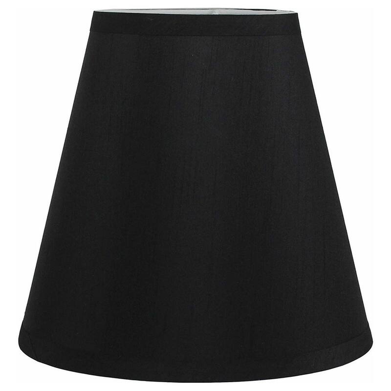 Many Selections Table Lamp Shade, 5 inch Top, 9 inch Bottom, 8.5 inch Slant - Single - Black Unpleated