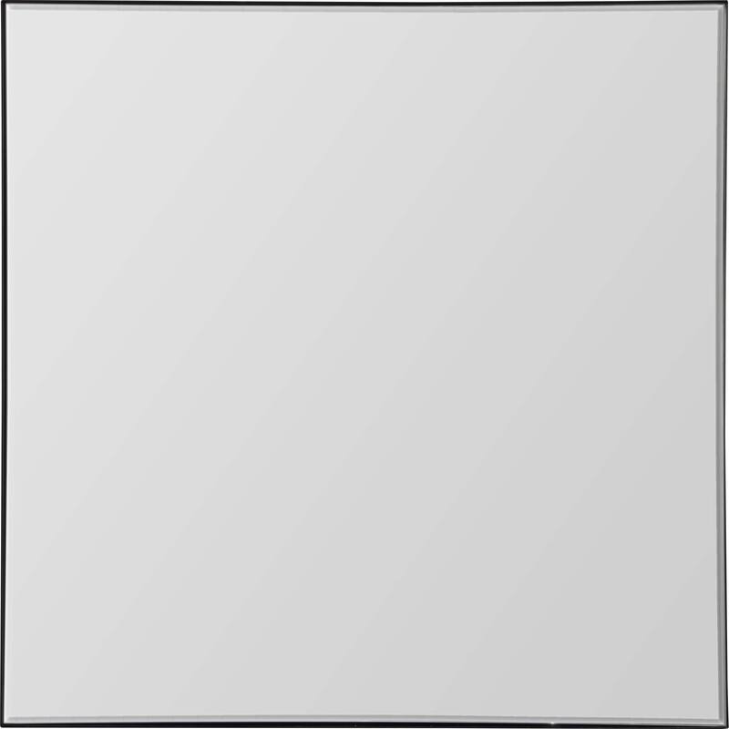 Renwil Greer Wall 35.5" Tall Square Wall Mirror, Black