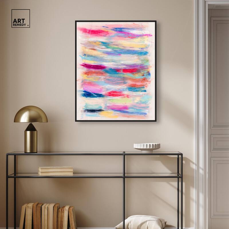 Color Bands Canvas by Art Remedy