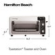 preview thumbnail 8 of 6, Hamilton Beach Toastation 2 Slice Toaster and Countertop Toaster Oven