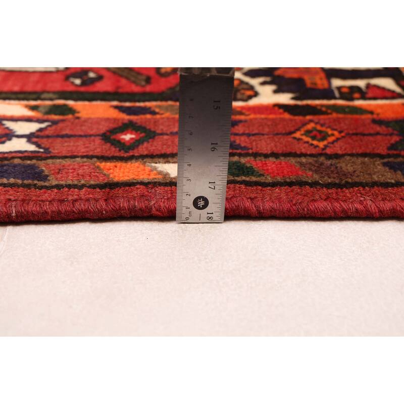 ECARPETGALLERY Hand-knotted Andelz Red Wool Rug - 3'5 x 4'7