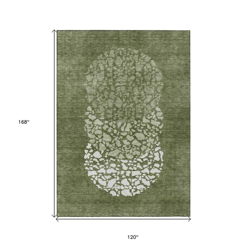 HomeRoots Abstract Transitional Rectangle Outdoor Rug