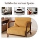 preview thumbnail 61 of 161, 25" W Mid Century Upholstered Wood Accent Chair with Pillow