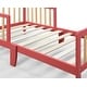 preview thumbnail 4 of 16, Two Color Toddler Bed, 53 x 29.5 x 24.50 Inch Infant Toddler Bed for Bedroom