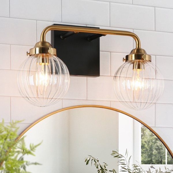 Ribbed glass wall sconce outlet
