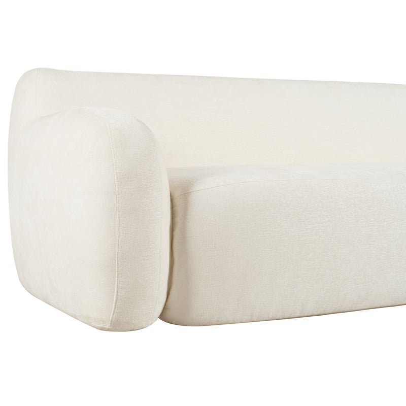 Modern Curved Upholstered Sofa