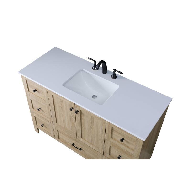 Elegant Lighting VF2848 Soma 48" Free Standing Single Basin Vanity Set