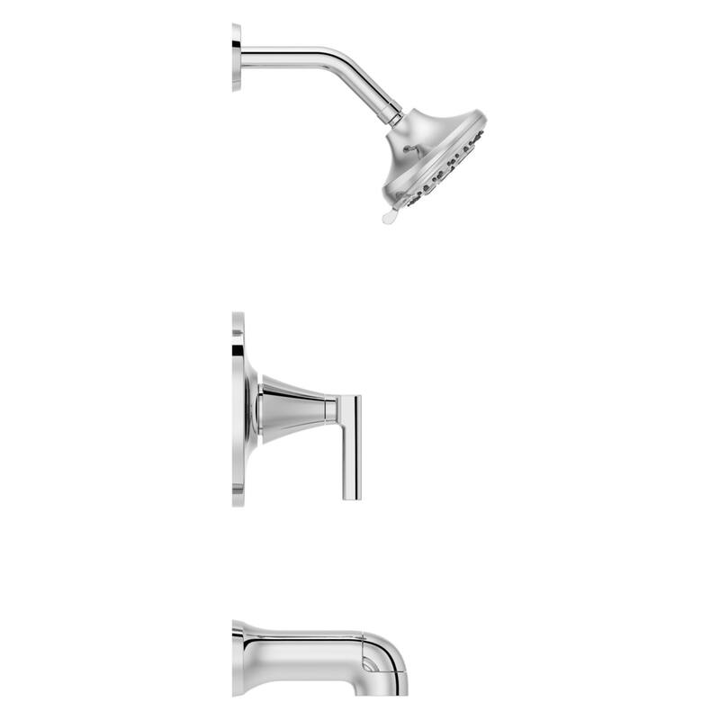 Pfister 8P8-WS2-VED Vedra Tub and Shower Trim Package with 1.8 GPM - Polished Chrome