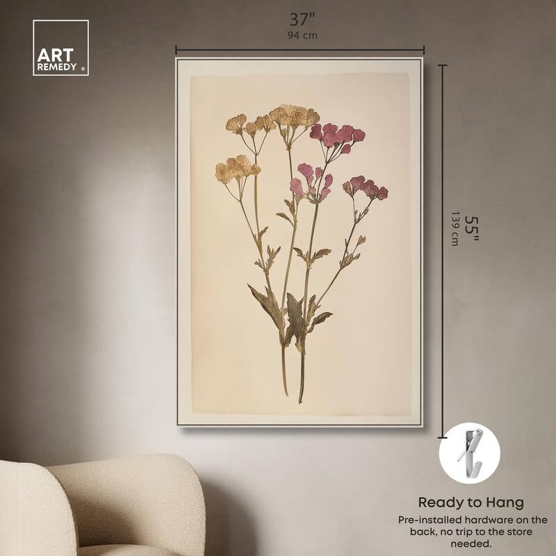 Dried Flower Canvas by Art Remedy
