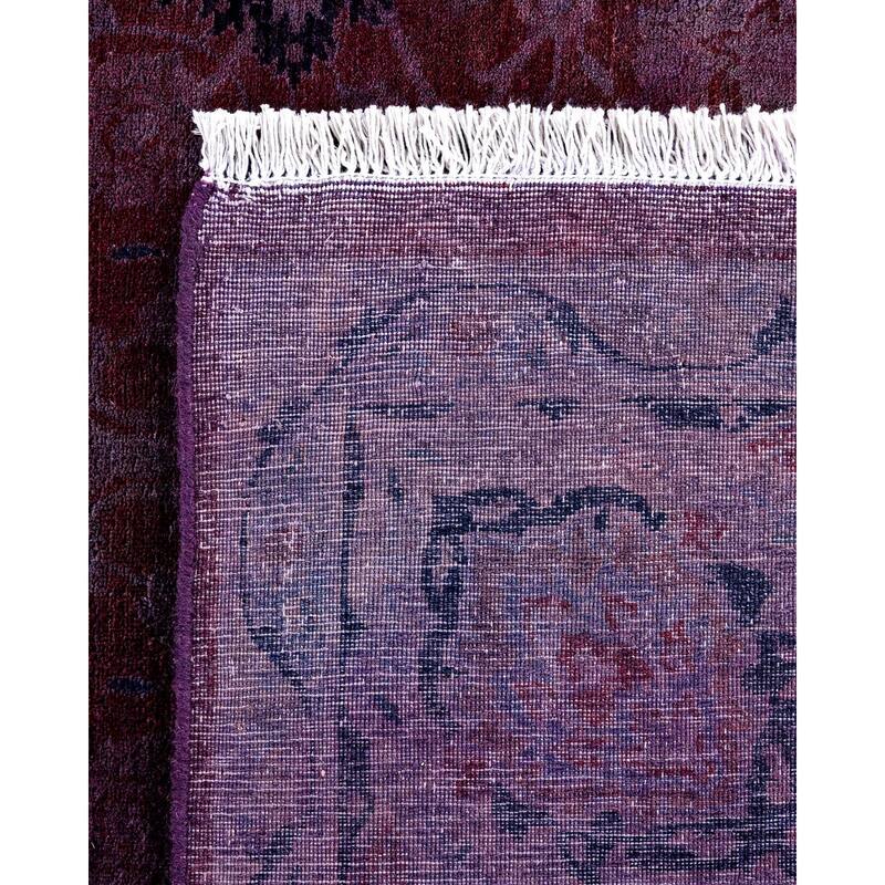 Contemporary Overdyed Wool Hand Knotted Area Rug - 6' 0" x 8' 10"