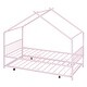 preview thumbnail 27 of 29, Twin Size Metal House Bed with Twin Size Trundle