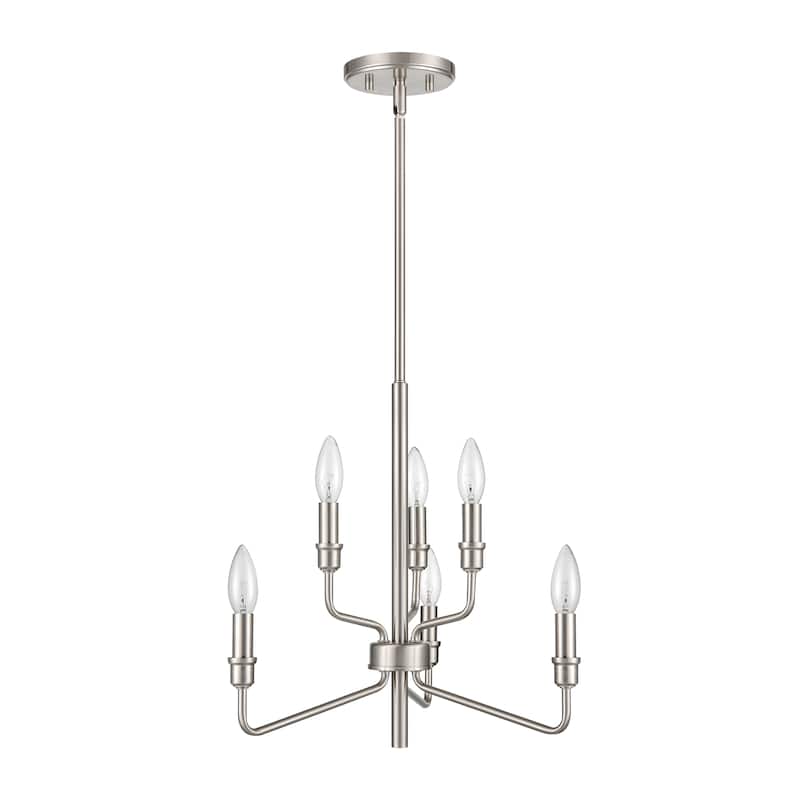 Saginaw Modern Metal Candelabra Chandelier