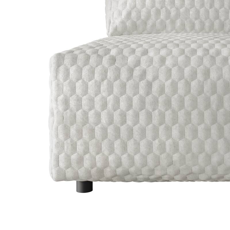 Clayfell Amos Velvet Accent Chair for Living Room - Removable Cover, High-Density Foam & Silent Footrest