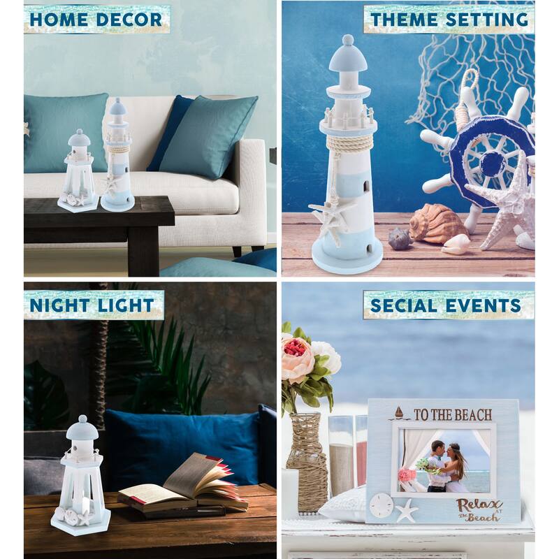 CoTa Global Blue Lagoon Nautical Collection Handmade - 3 Pieces