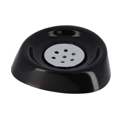 Soap Dish Cup Holder Drain Plug Design - 5 L x 5 W x 1 H