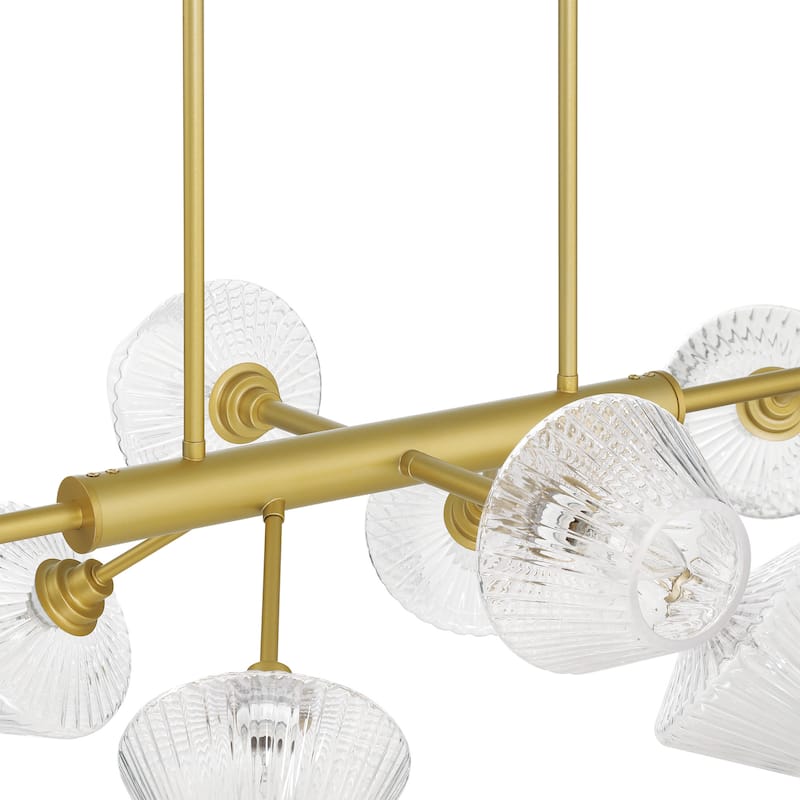 49in Modern 12-light Dimmable Gold Sputnik Empire Chandelier with UL Certified - N/A