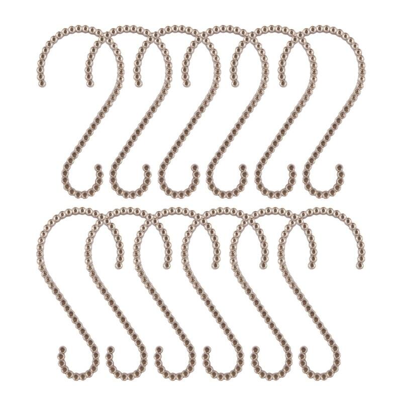 Utopia Alley Rustproof Zinc Shower Curtain Rings for Bathroom, Set of 12