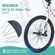 preview thumbnail 5 of 5, White Kids Bike Double Disc Brakes Children's Bicycle Freestyle Mountain Bike with 7-speed Change System for Boys Girls
