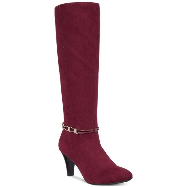 over the knee boots purple