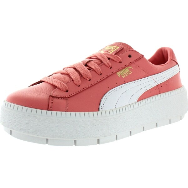 puma white and pink sneakers