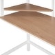 preview thumbnail 9 of 11, White Twin Size Metal Loft Bed with Desk, Ladder & Shelf