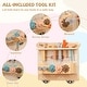 preview thumbnail 7 of 8, Gymax Wooden Sensory Wall Panel for Kids w/ Vanity Tool Box Play