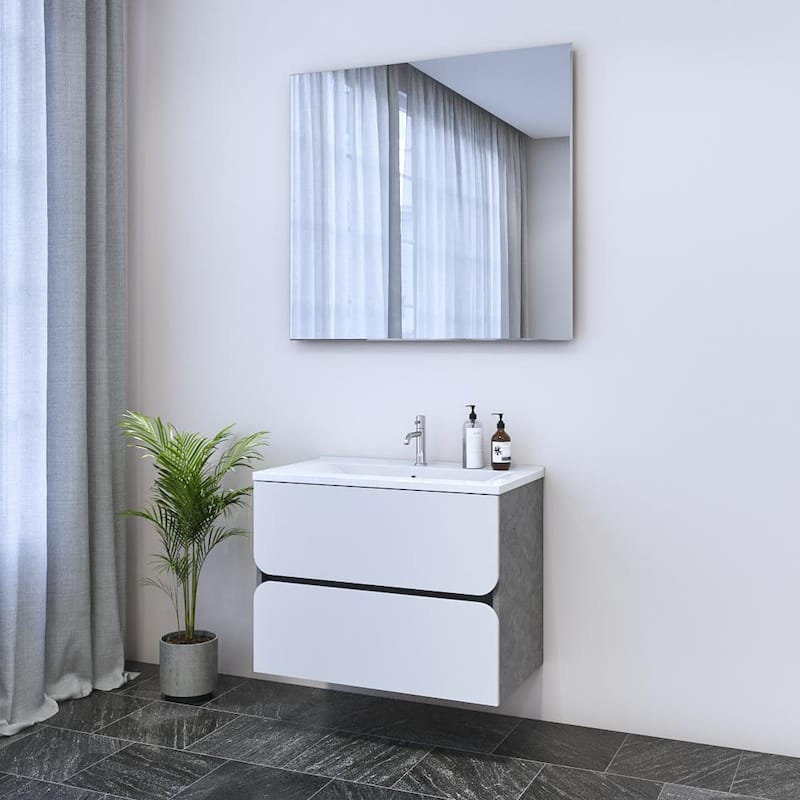 Azurro 2S 80 Floating Bathroom Vanity (32" Width)