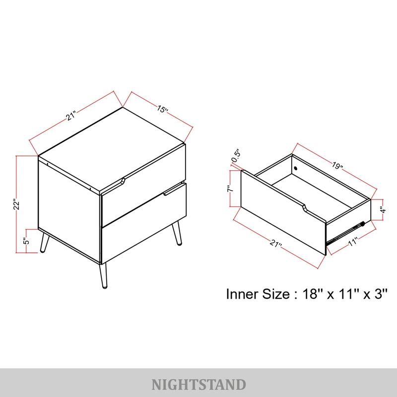 CraftPorch Luxury Nightstand