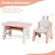 preview thumbnail 3 of 10, Costway Kids Drawing Table & Chair Set Graffiti Toddlers Art Activity - See Details